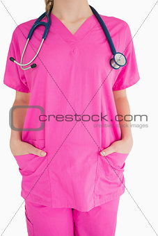 Pink scrubs