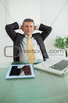 Business man relaxing