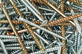 Copper and silver screws and nails