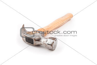 Hammer with wooden handle
