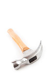 Hammer lying against a white background