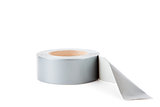 Adhesive tape against a white background