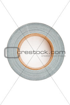 Adhesive tape lying on a white background