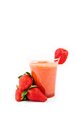 Strawberry juice drink