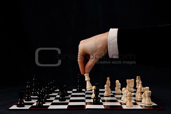 Person playing chess