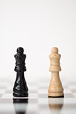 Chess pieces standing next to each other