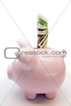 Money in a piggy bank