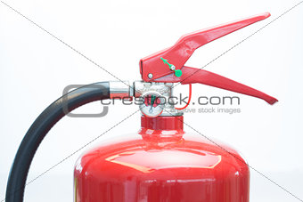 Top of fire extinguisher