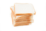 Stack of white bread