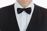 Close-up of a Well-dressed waiter