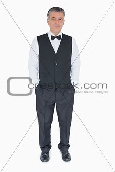 Waiter in uniform
