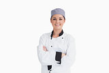 Chef with crossed arms smiling