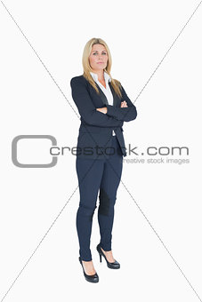 Businesswoman crossing her arms