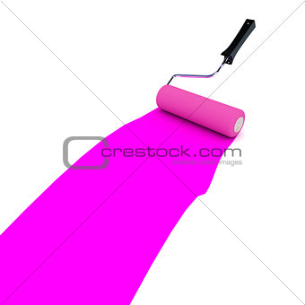 Purple Paint Roller