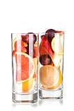 Cocktail collection: Refreshing fruit sangria (punch) without wi