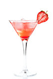 Strawberry alcohol cocktail