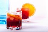 Americano and Negroni cocktail