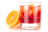 Alcohol cocktail collection - Negroni with orange