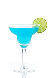 Blue margarita cocktail