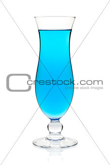 Blue color drink