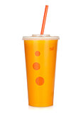Fast food drink with straw