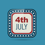 4th of july badge