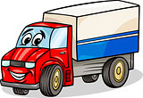 funny truck car cartoon illustration