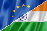 Europe and India flag