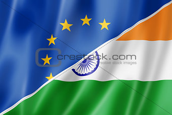 Europe and India flag