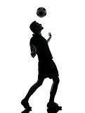 man soccer player silhouette