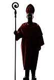 man cardinal bishop silhouette