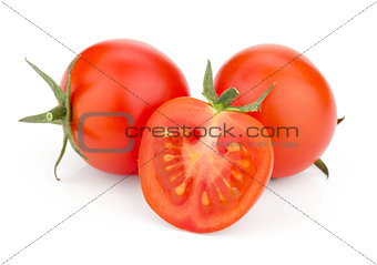 Three cherry tomatoes