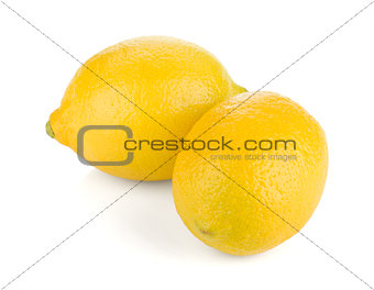 Two ripe lemons