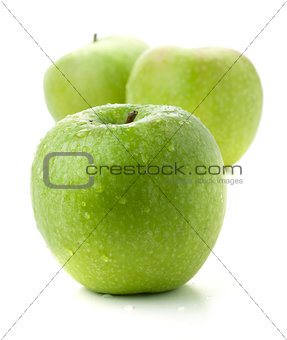 Three ripe apples