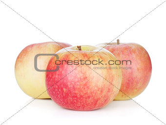 Three ripe apples