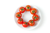 Fresh Cherry Tomatoes on plate
