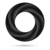 Black spiral ring