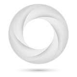 White spiral ring
