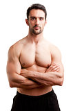 Fit Man Standing With Arms Crossed