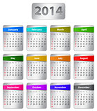 2014 English calendar