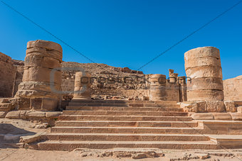 roman temple in nabatean city of  petra jordan