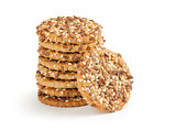 shortbread cookies with flax seeds