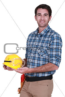 Happy workman