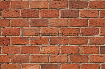 Red bricks wall.