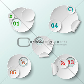 Abstract circle template