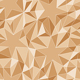 Stars and triangles - seamless vector pattern