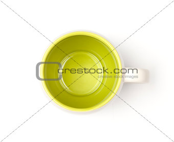Coffee cup, above view