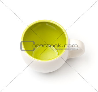 Coffee cup, above view