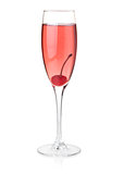 Rose champagne glass