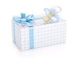 Gift box and pacifier for little boy